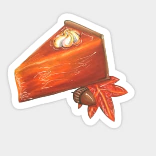 Pumpkin Pie Slice Sticker